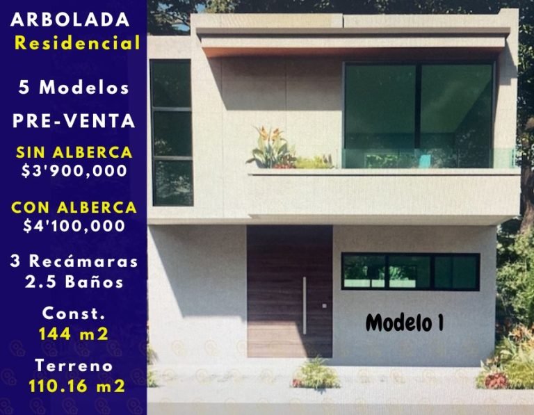 Arbolada 27-mzo-23 y 7-sep-23 Pre-Venta 14 Casas SECOUYA Sin Alberca $3'750,000 MXN 900 x 700 PX